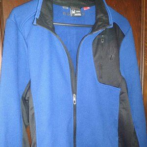 Men's SPYDER Blue / Black size Medium bright jacket
